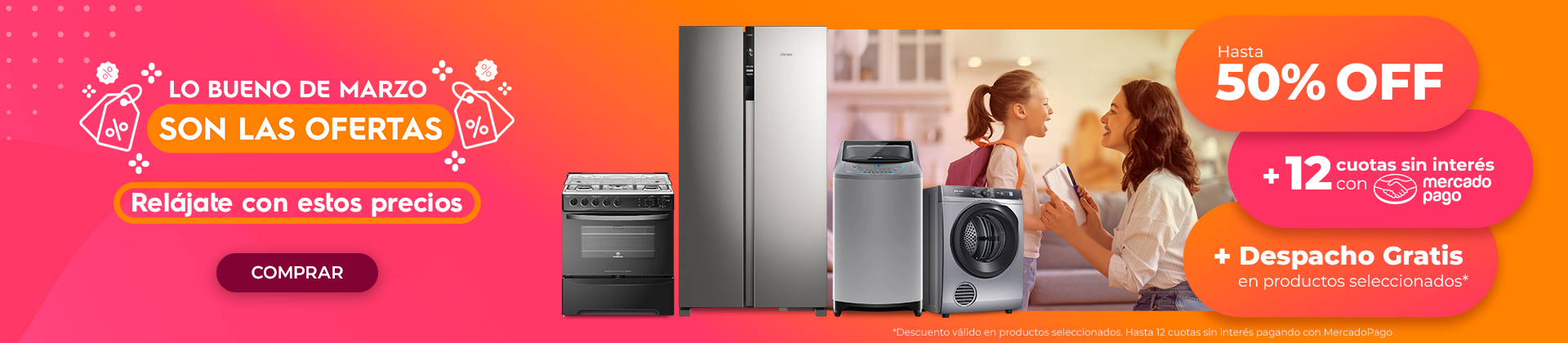 Lo bueno de Marzo son las Ofertas - Hasta 50%Off + 12 cuotas sin interés